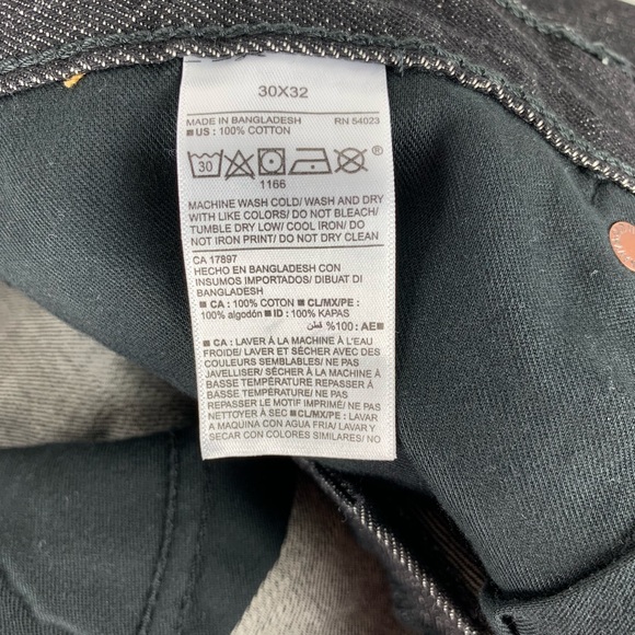 Old Navy men’s black straight tapered leg standard jeans - Picture 6 of 6